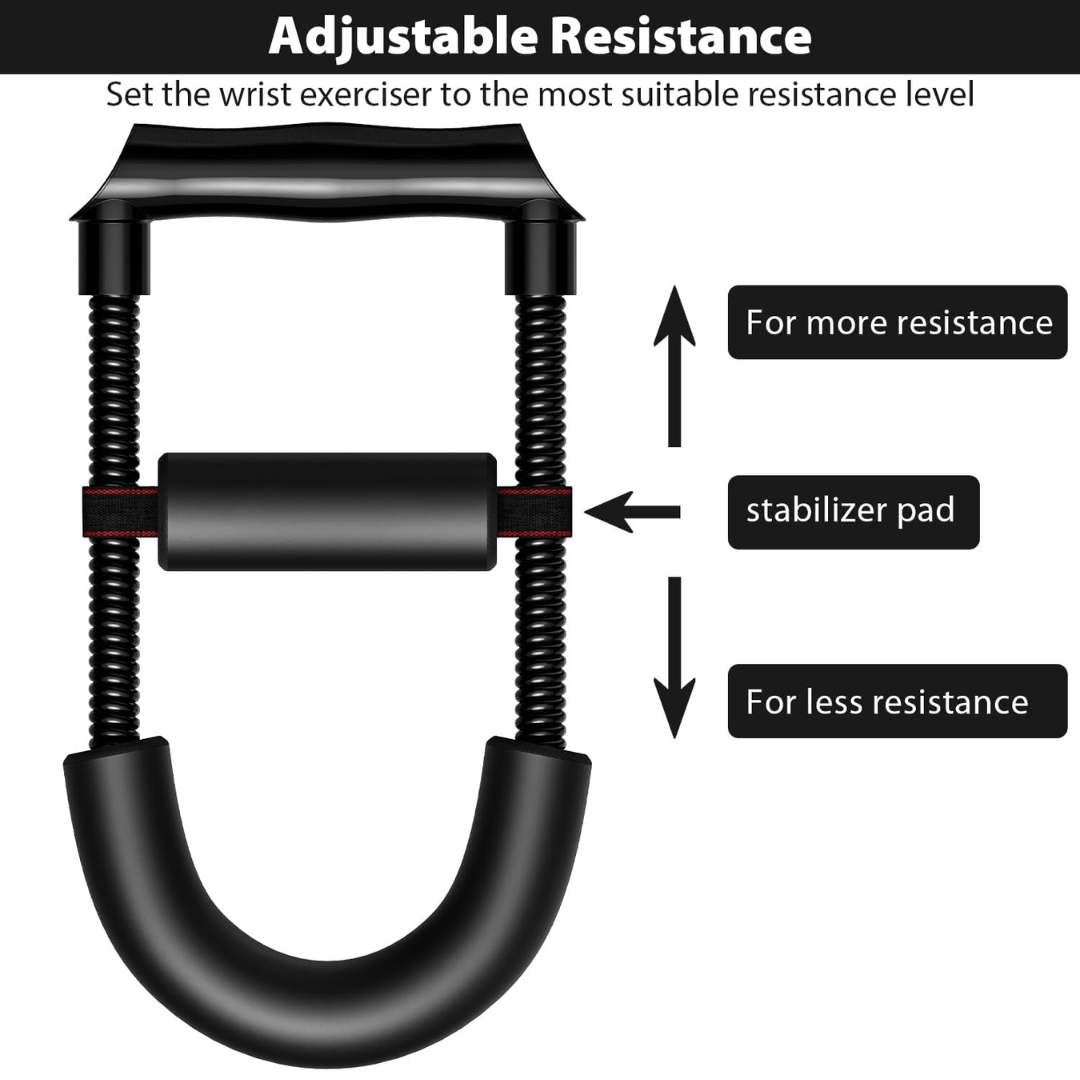 Gripmaster Justerbart Grepp Tränare - Styrka av hand- och underarmsmuskulatur - Ergonomisk handträningsutrustning för idrottare och nybörjare