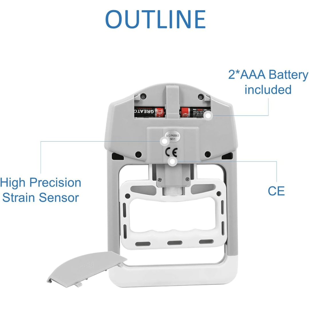HANDPOWER PRO – Digital handdynamometer för exakt mätning av greppstyrka upp till 90kg