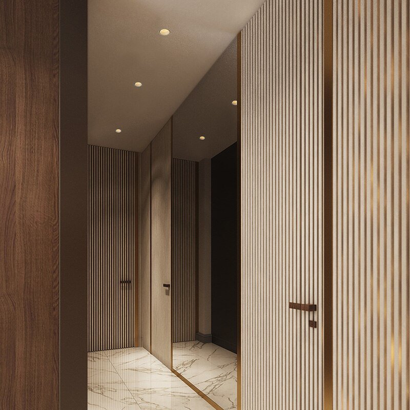 Dolda ramfria minimalistiska infällda justerbara spotlights för moderna utrymmen