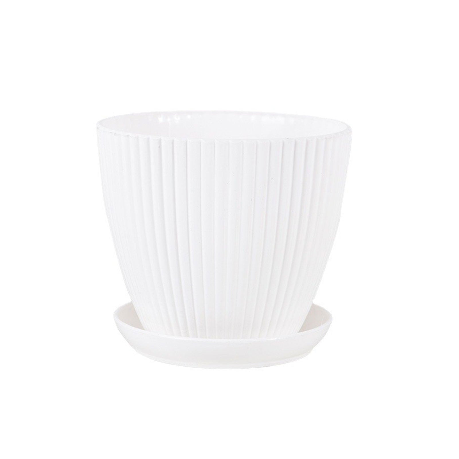 Hem Trädgård Växtkruka Med Bricka - Modern Plastdesign