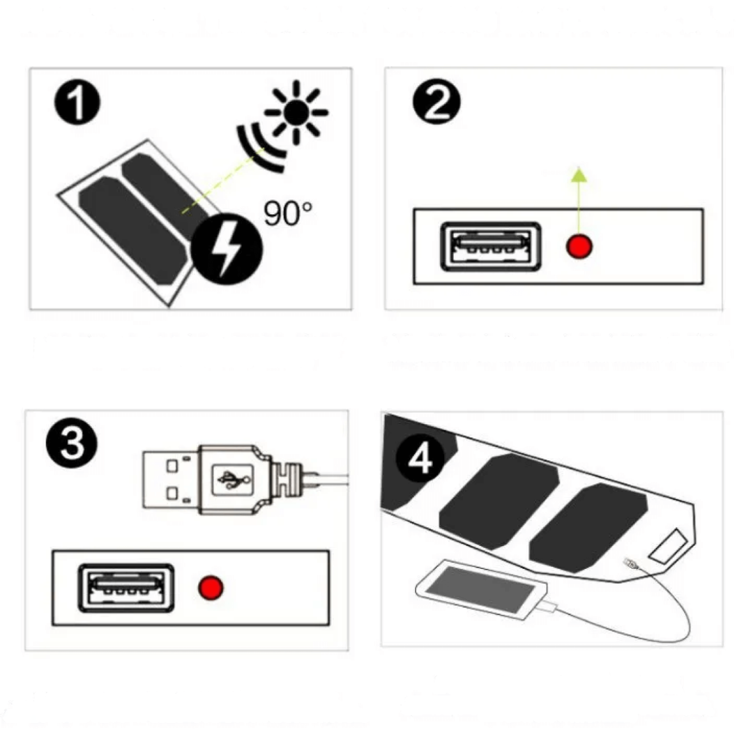 Solfjärrkontroll för vandring och camping