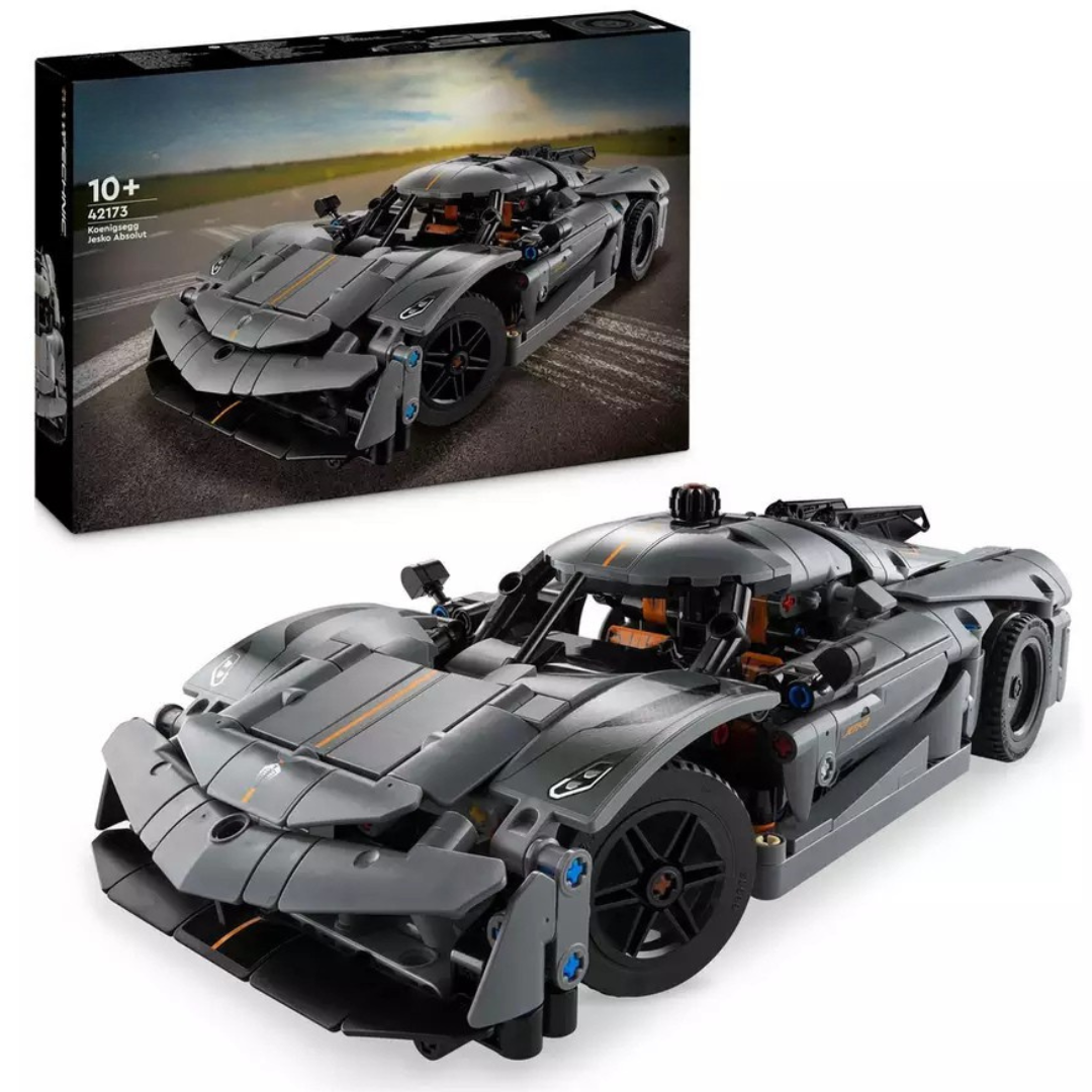 Bilbyggleksak med rörliga motor delar