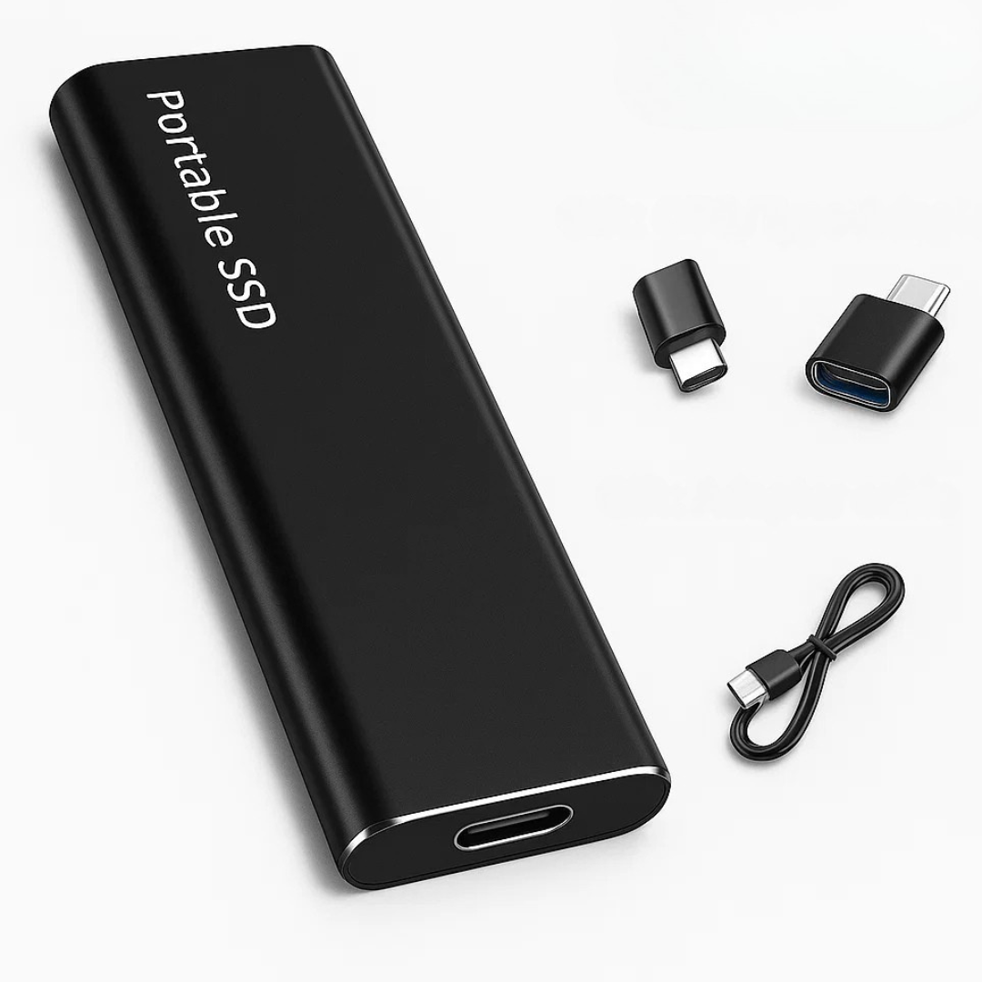 Bärbar SSD med USB-C Snabb Dataöverföring