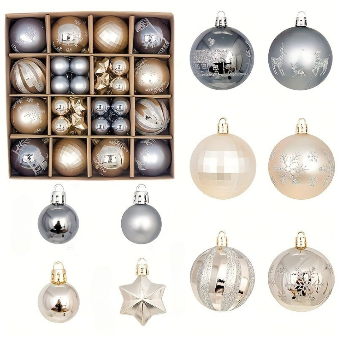 Julgranskulor Set – Plast Hängande Smycken