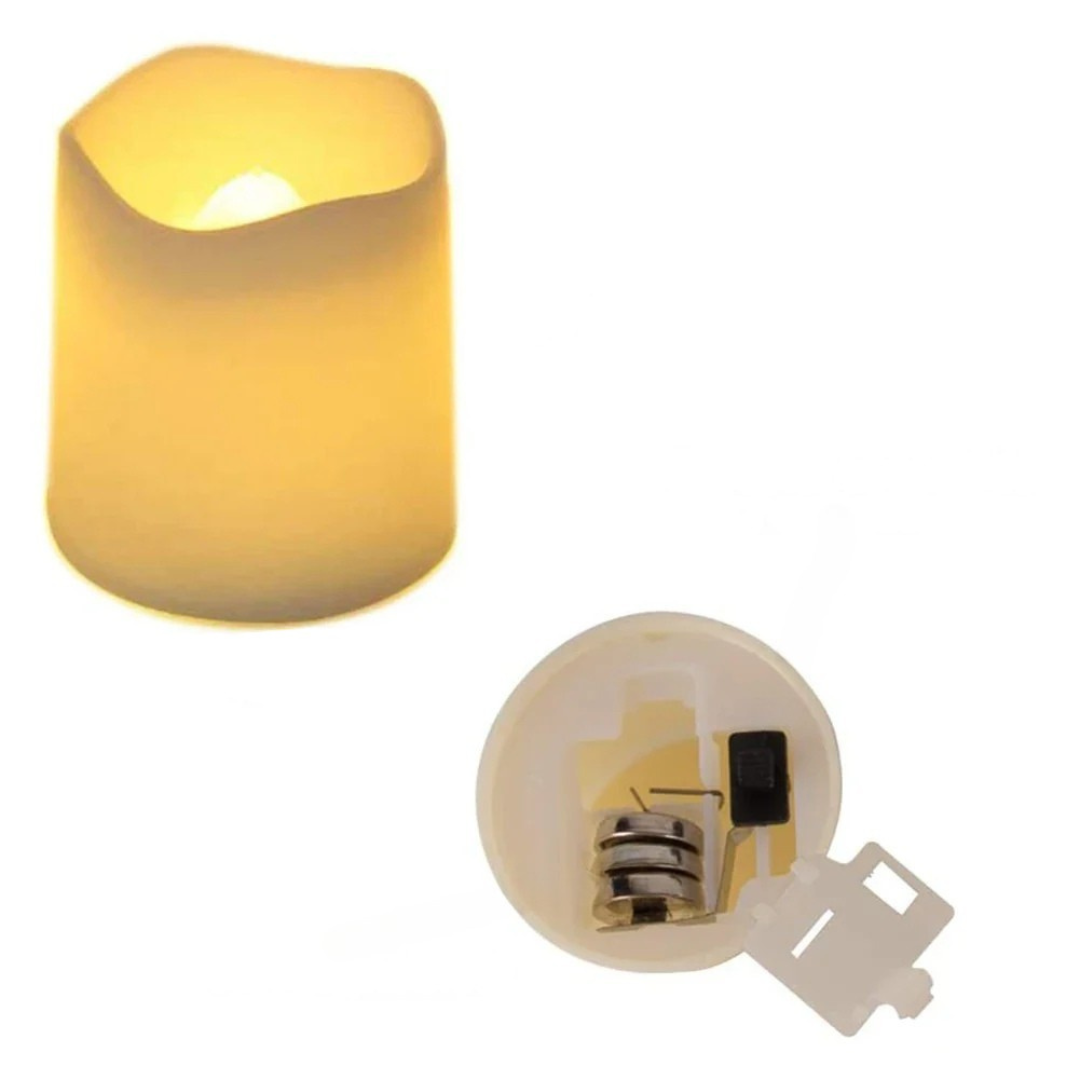 LED-ljus Varm Vit Lågflammande Plastset