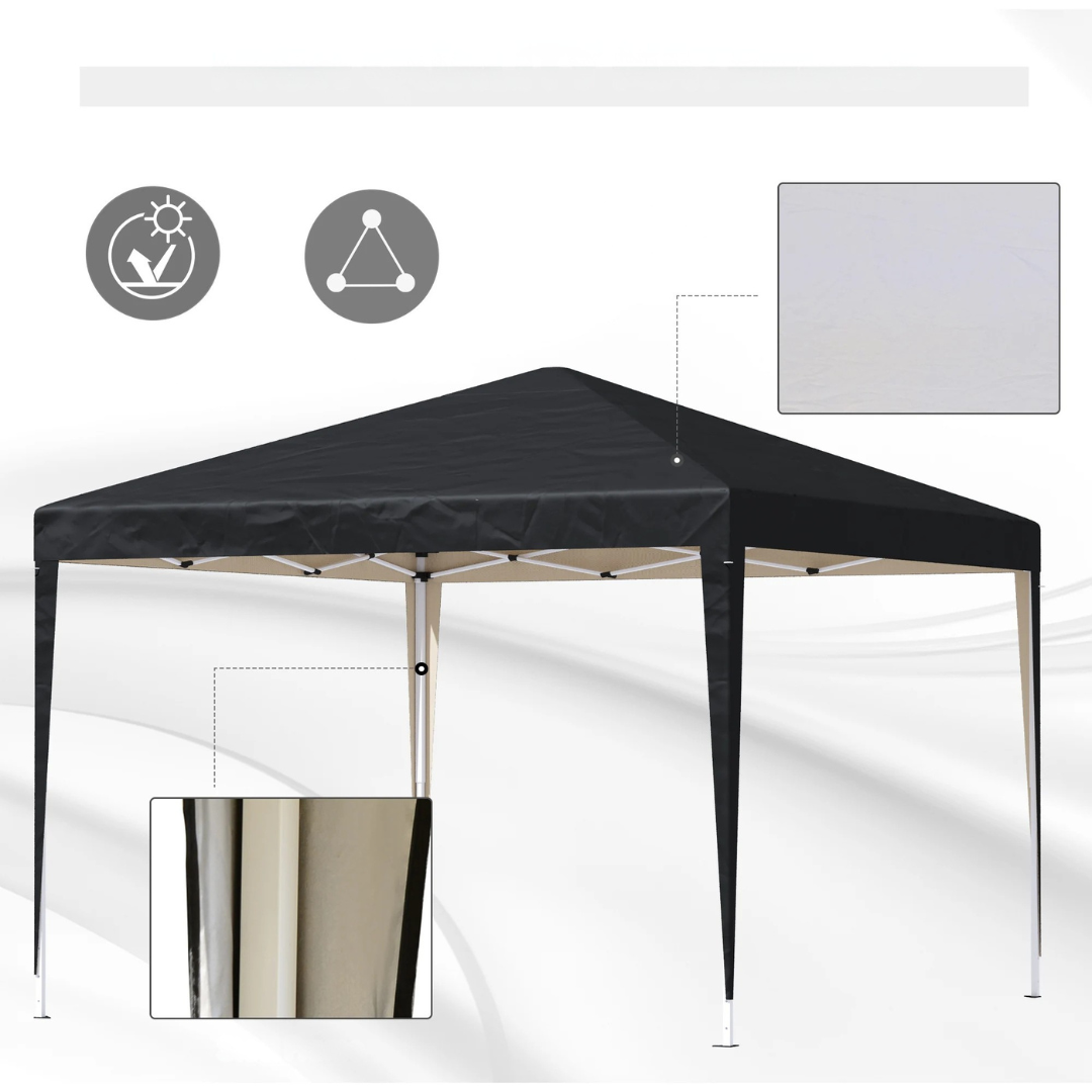 Pop Up Trädgårdspaviljong Tält med Stålram