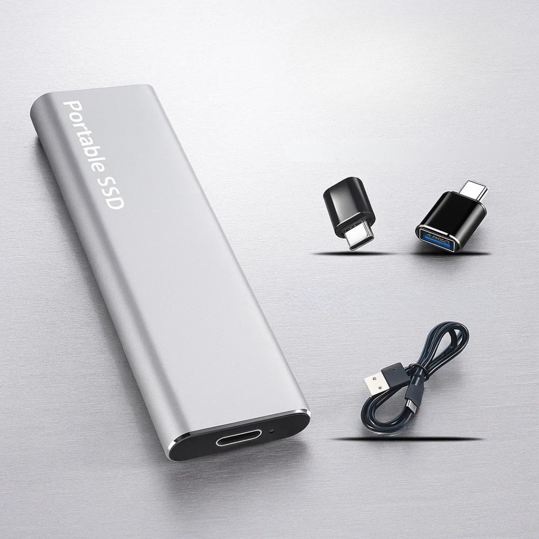 Bärbar SSD med USB-C Snabb Dataöverföring