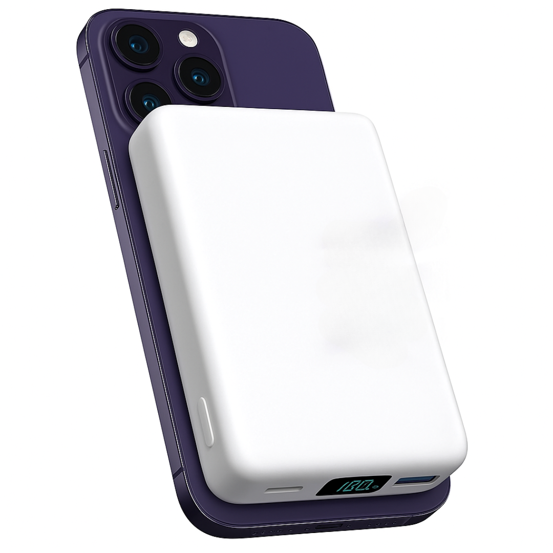 Trådlös laddare powerbank med magnetisk design