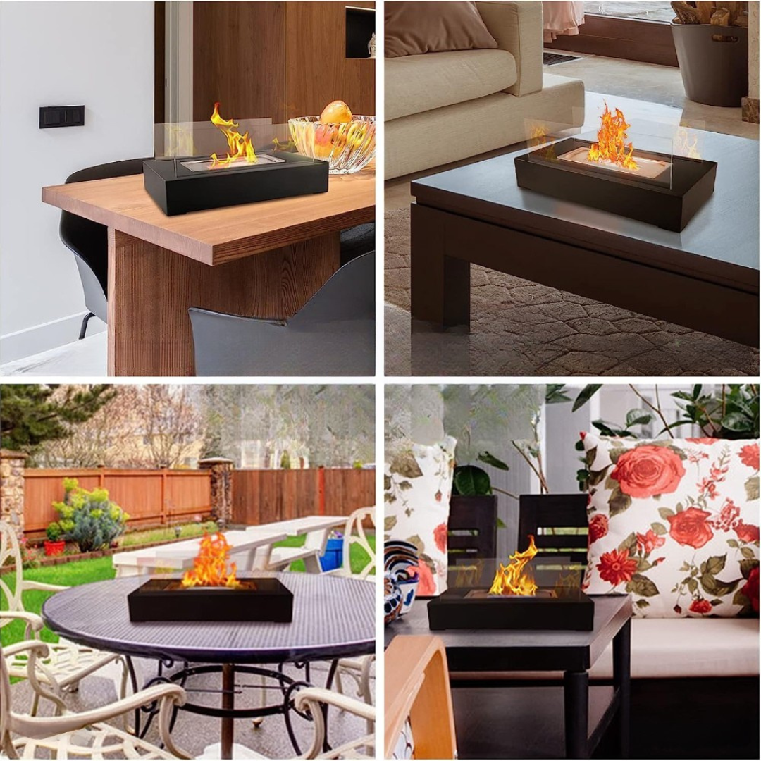 Bärbar Metall Bordskiva Utomhus Eldstad