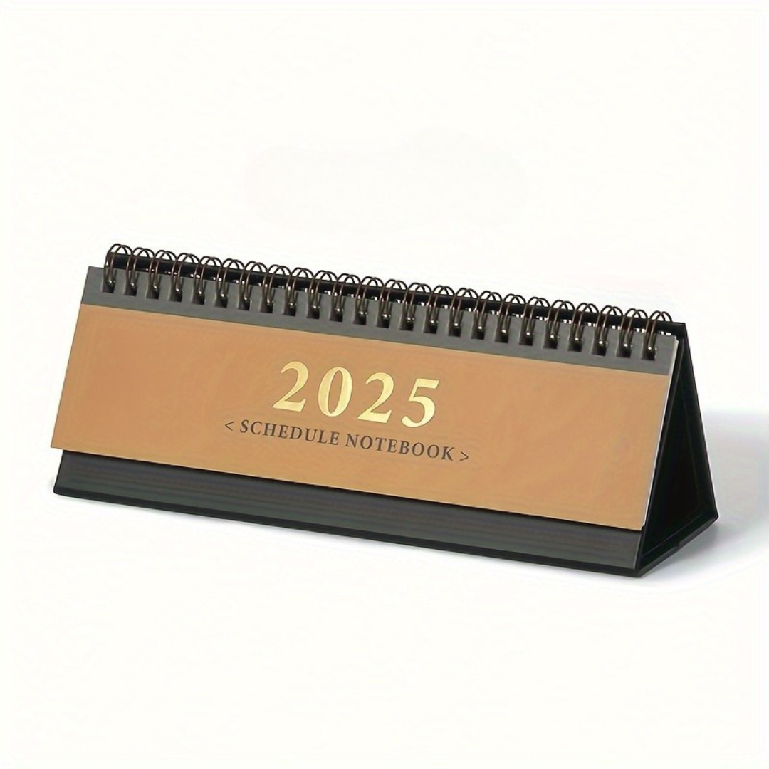 Skrivbordskalender med daglig planerare-layout