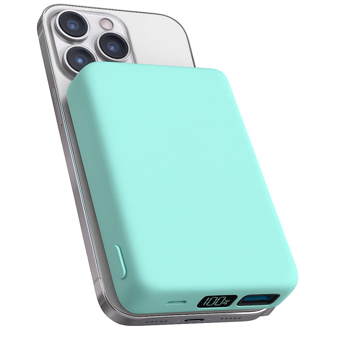 Trådlös laddare powerbank med magnetisk design