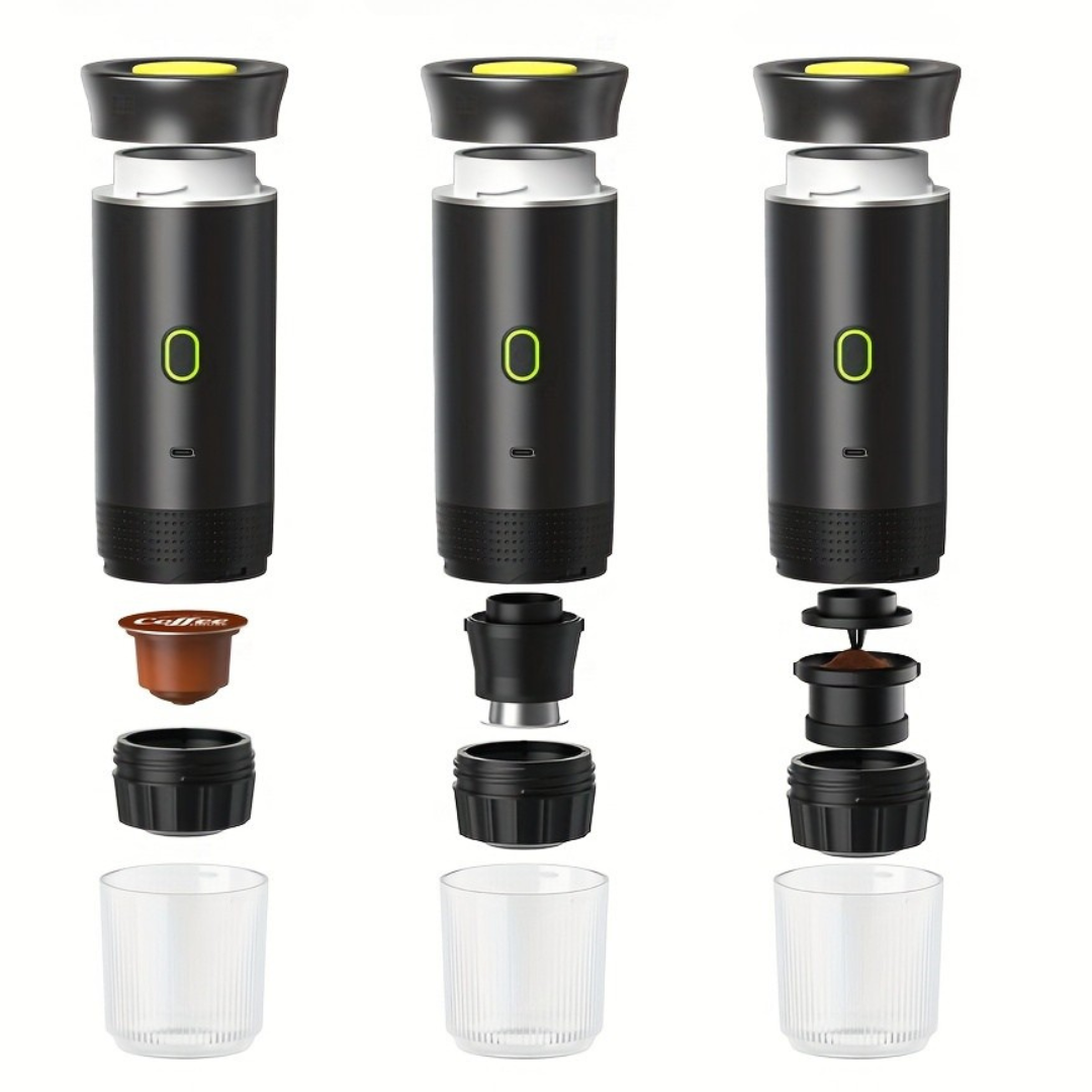 Elektrisk bärbar kaffebryggare för resa