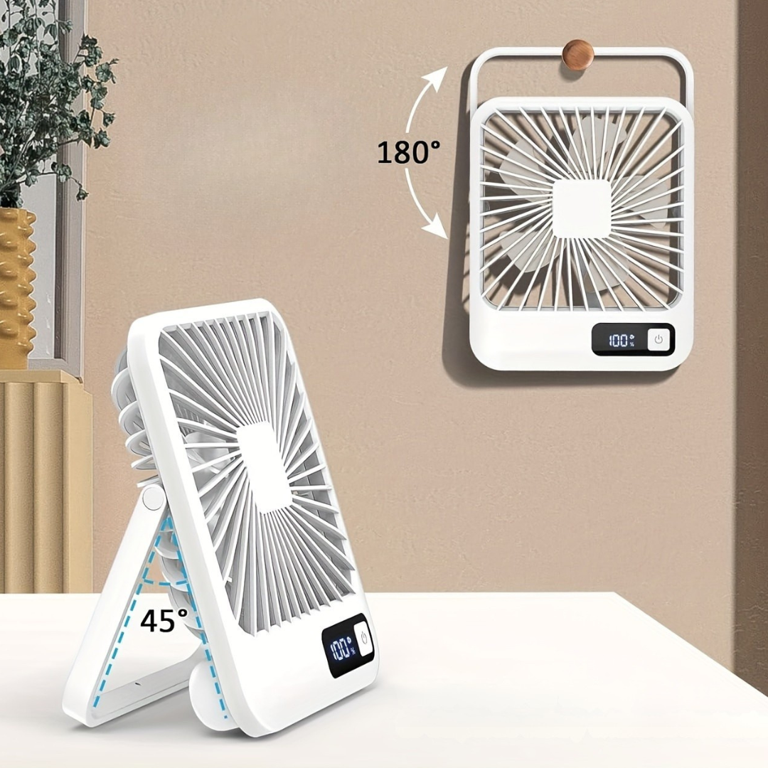 Portabel USB-uppladdningsbar bordsvifte