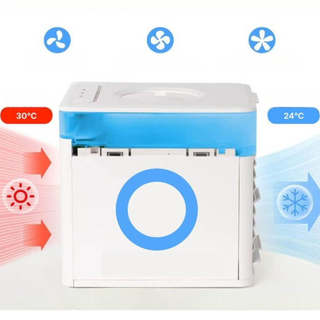 Bärbar luftkylare fläkt tyst justerbar luftfuktare