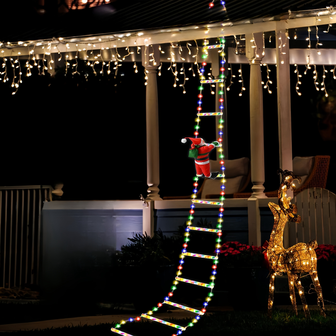 Julbelysning Klättrande Santa Stege Display