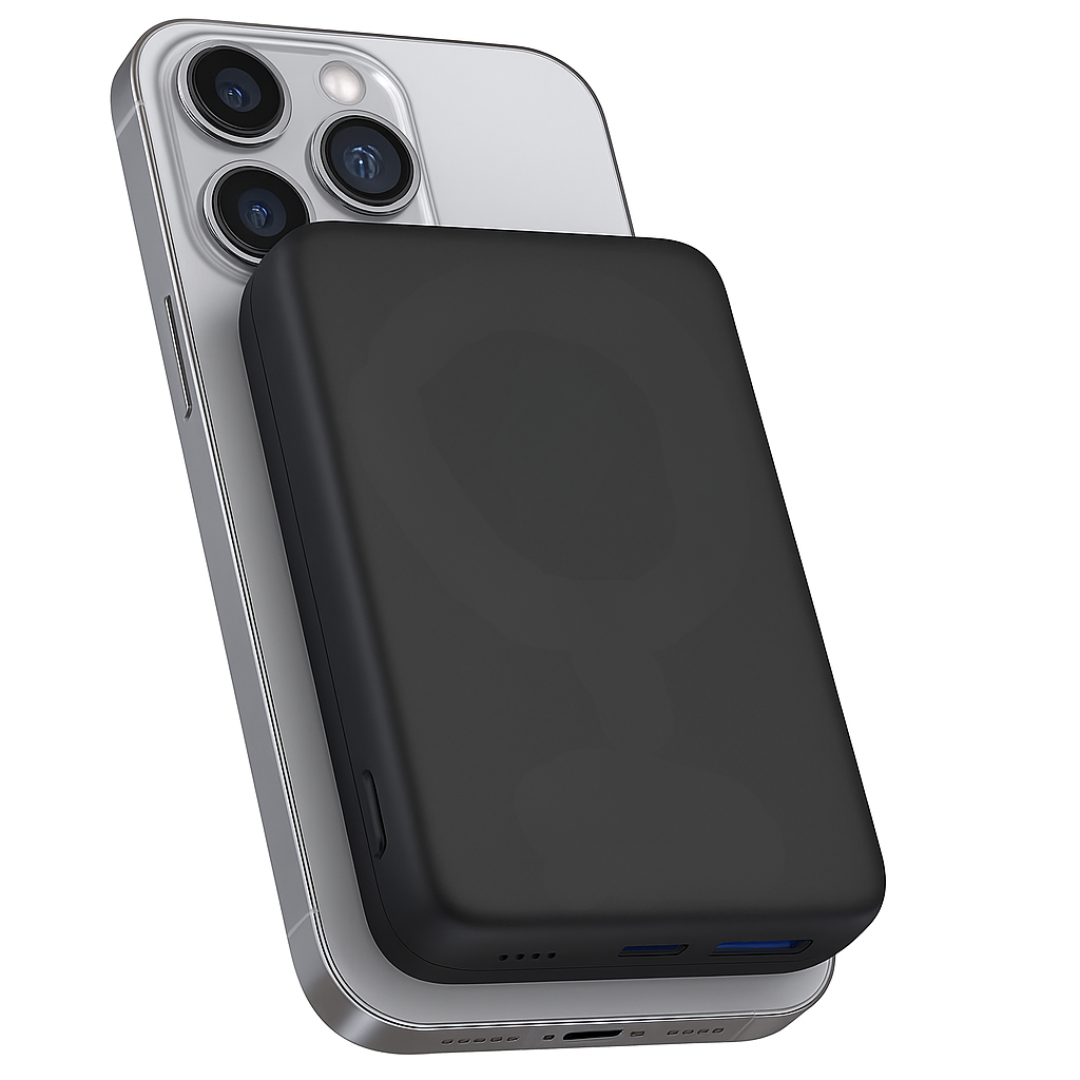 Trådlös laddare powerbank med magnetisk design