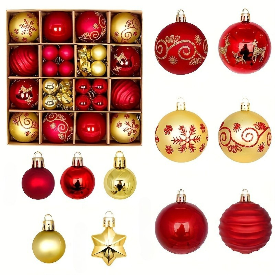 Julgranskulor Set – Plast Hängande Smycken