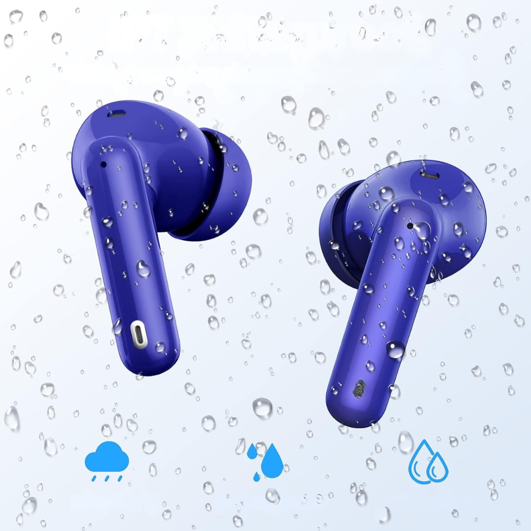 Trådlösa Bluetooth hörlurar med brusreducering öronsnäckor