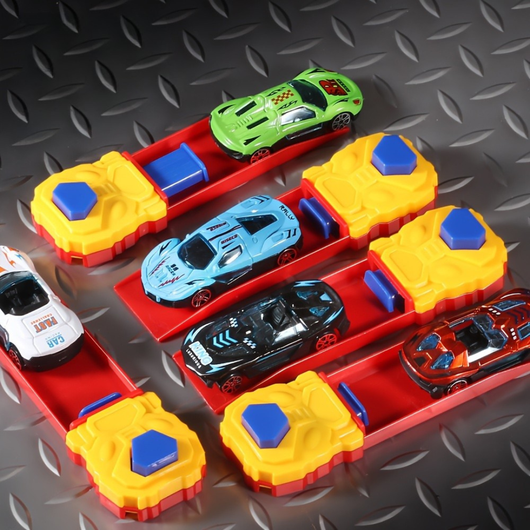 Leksaksbil Utlösare Set Manuell Racing Bana