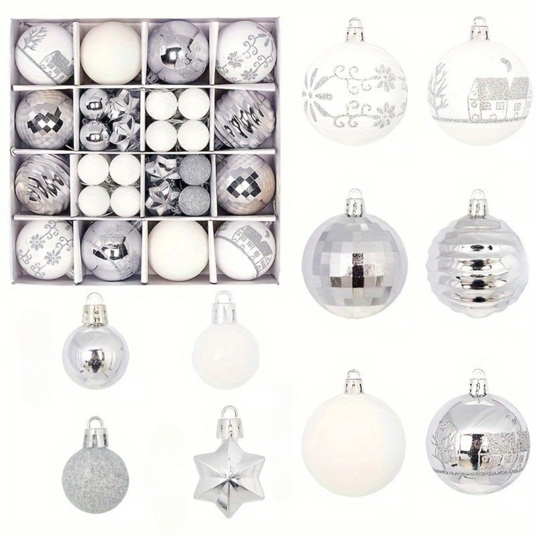Julgranskulor Set – Plast Hängande Smycken