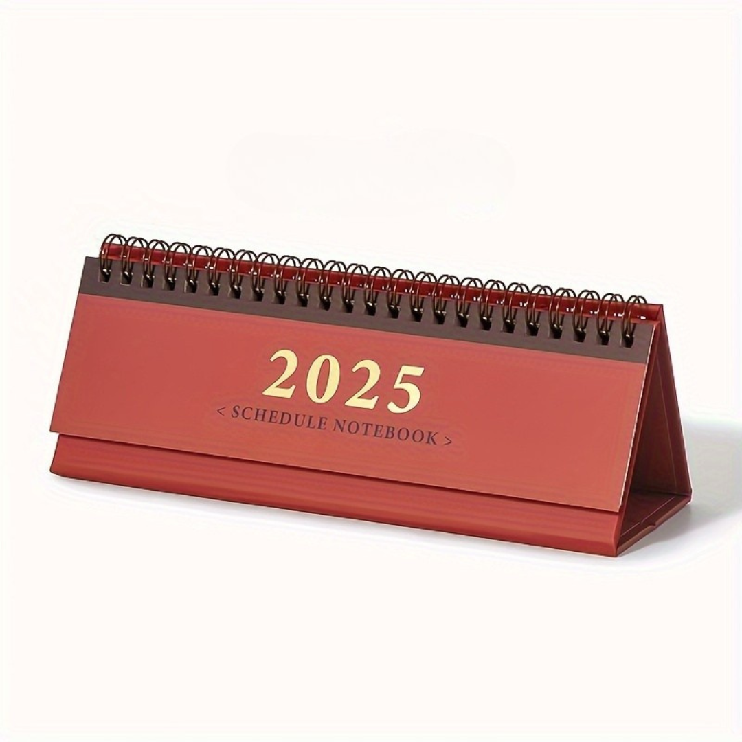 Skrivbordskalender med daglig planerare-layout