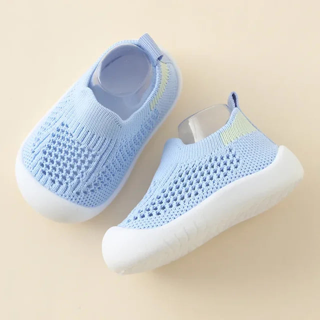 Barn Slip On Andningsbara Mesh Sneakers