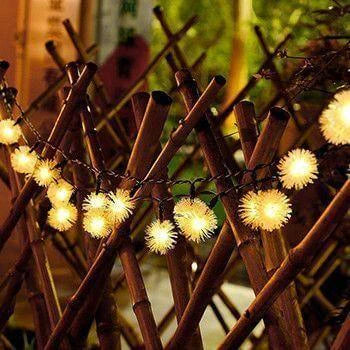 Fairy Lights Varm Vit Solcell Utomhus Ljusgardin