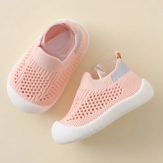 Barn Slip On Andningsbara Mesh Sneakers
