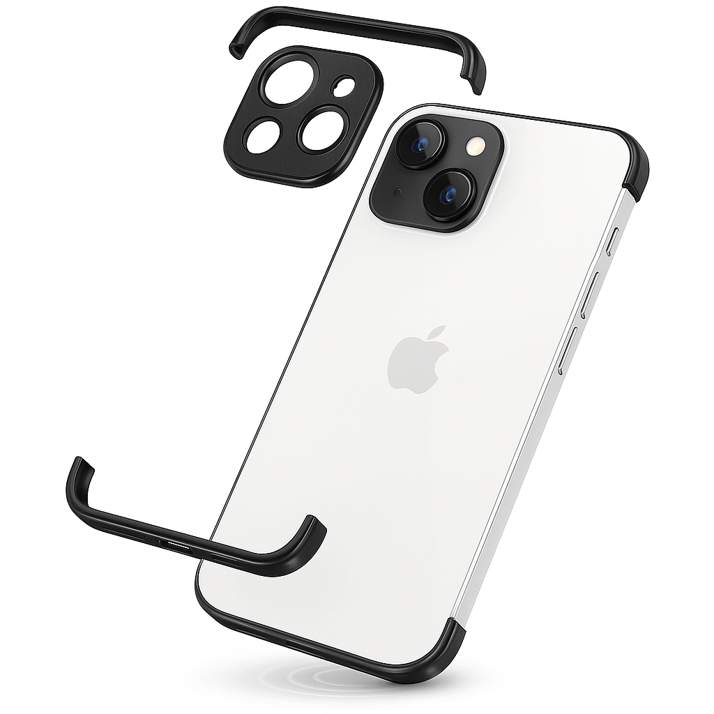 Mobilskal Minimalistisk Slim Skyddande Metallfack