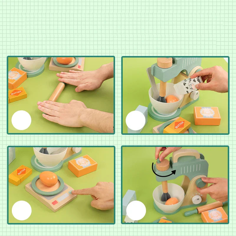 Trä Kock Lek Kök Set