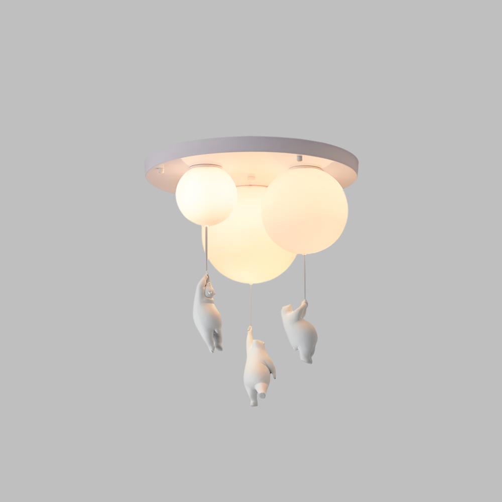 BalloonBuddy - Barnplafondlampa med Lekfull Björn