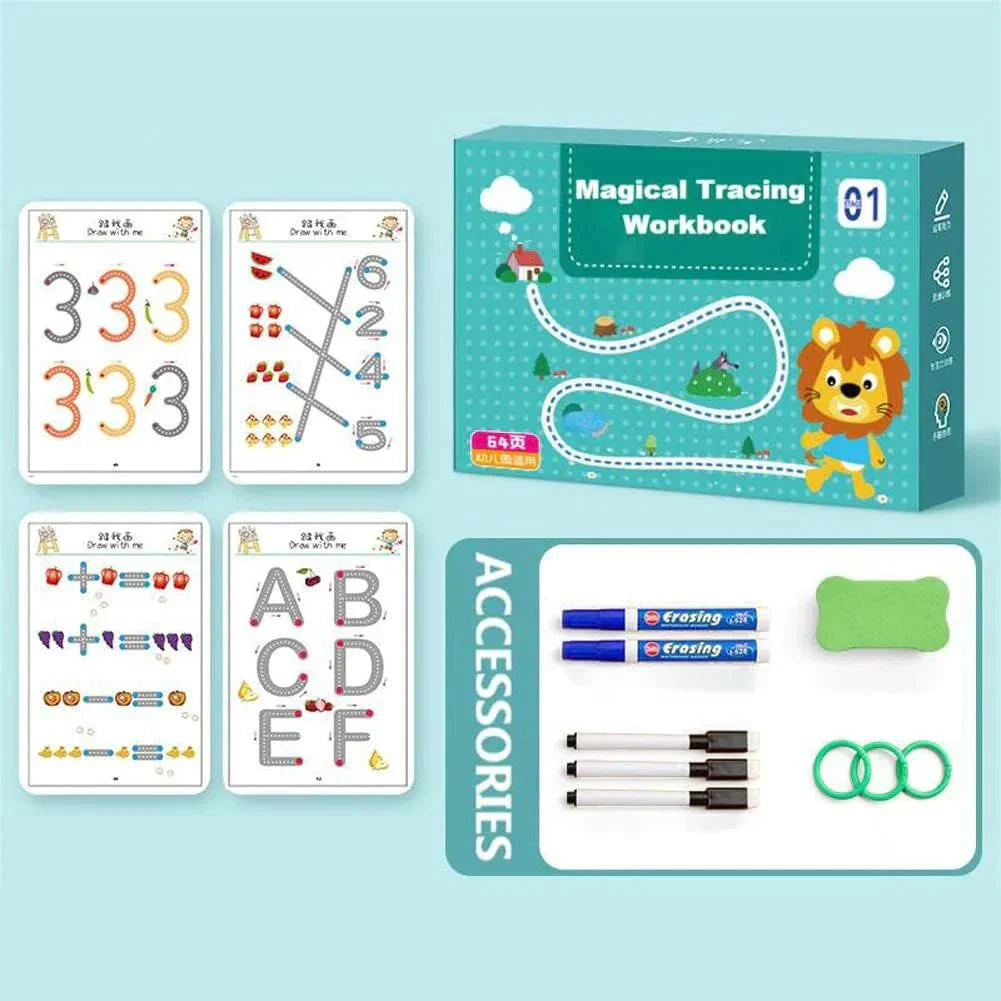 InkyPlay Learning Pad - Återanvändbar skrivblock för kreativt lärande utan skärmtid