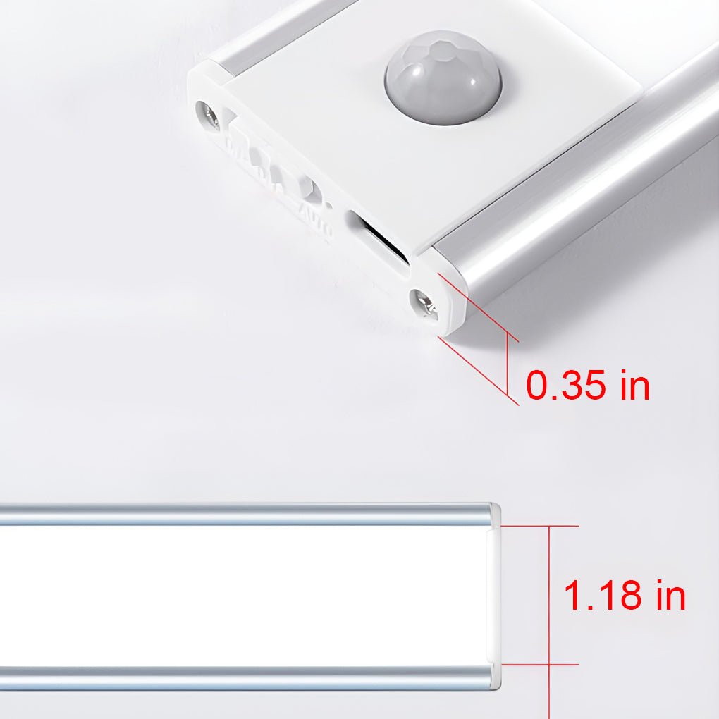 Skåplucka ljus med rörelsesensor uppladdningsbar LED