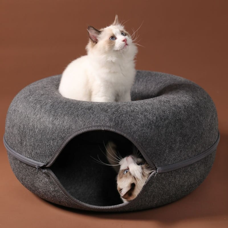 Katt Donut Säng
