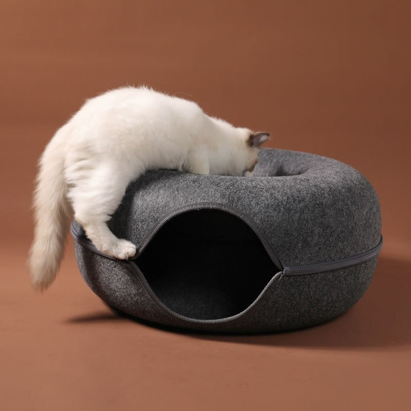 Katt Donut Säng