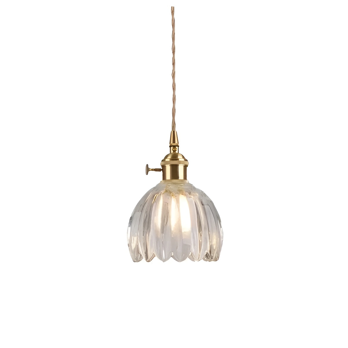 Taklampa med blomglas – Japansk design för mysiga rum