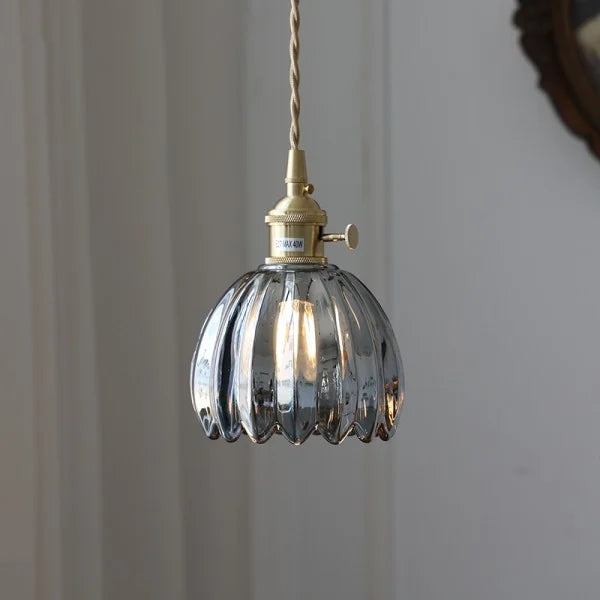 Japansk Retro glasblomma hänglampa – Elegans och harmoni i ditt hem