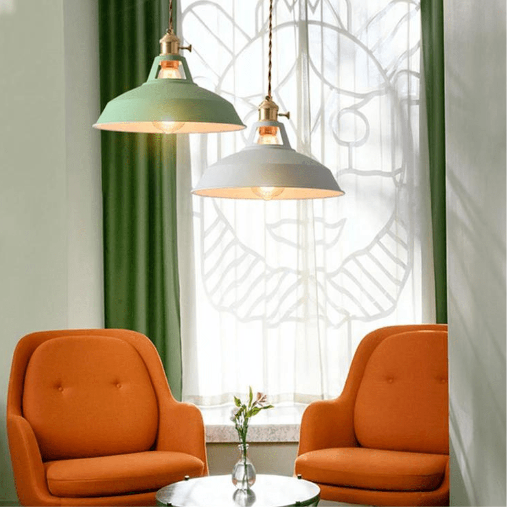 Elegant Industriell LED Taklampa i Metall