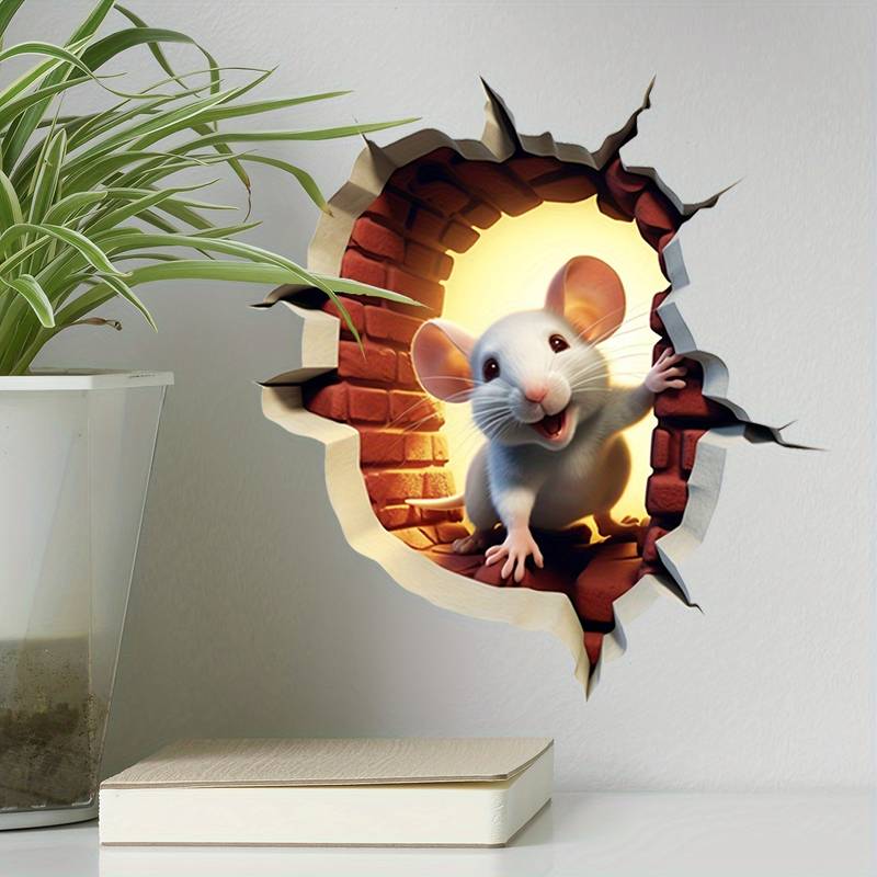 JOYPIX – Lekfulla 3D Cartoon väggklistermärken för hemdesign