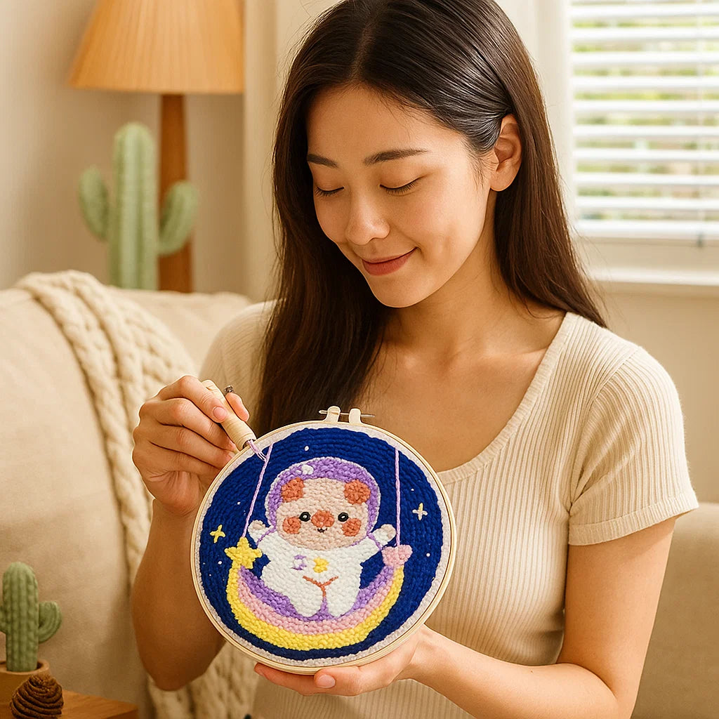 Avkopplande Stickset med olika designer