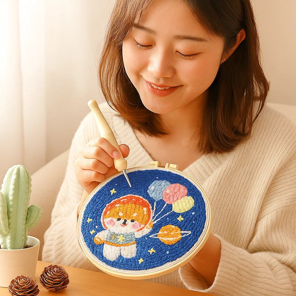 Avkopplande Stickset med olika designer