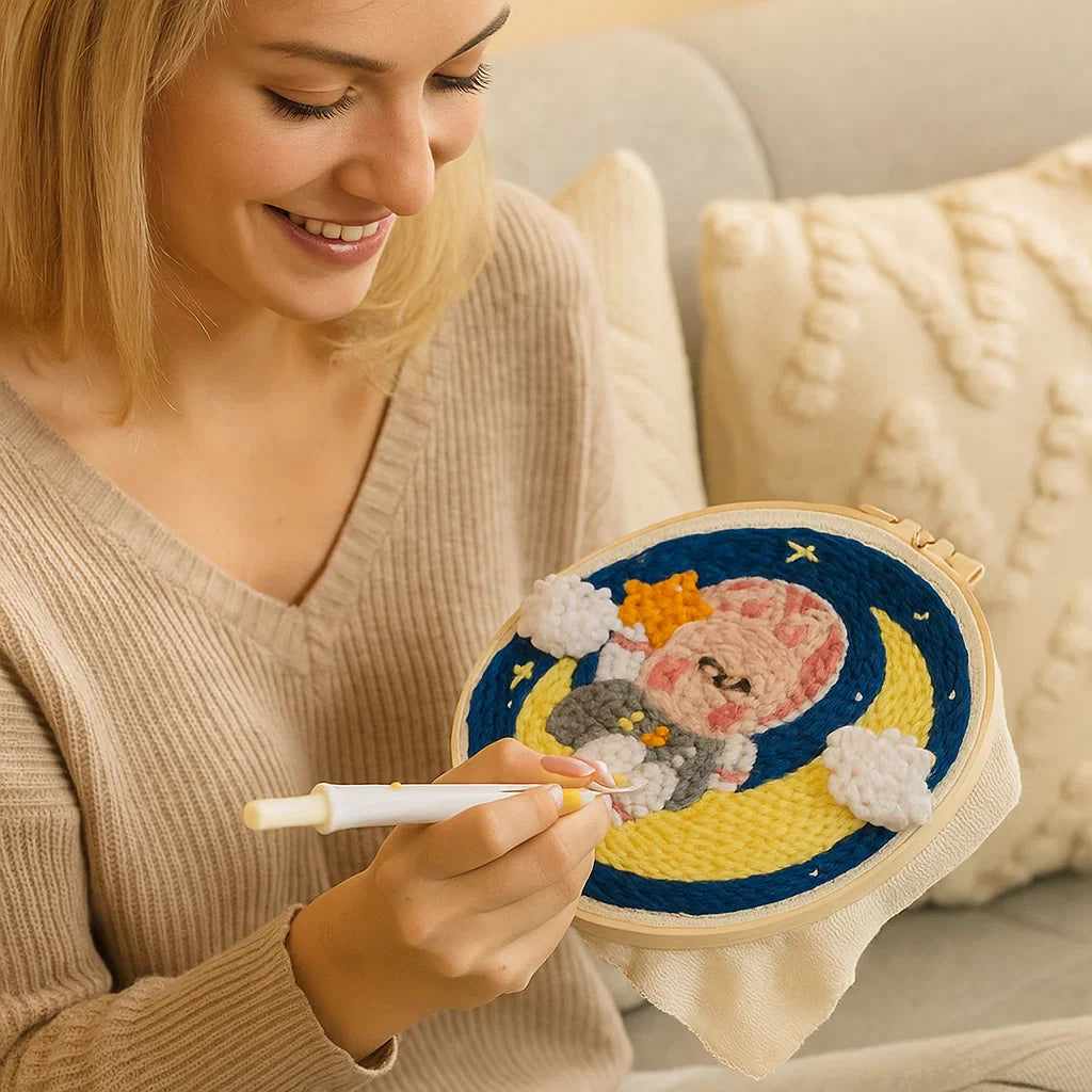 Avkopplande Stickset med olika designer