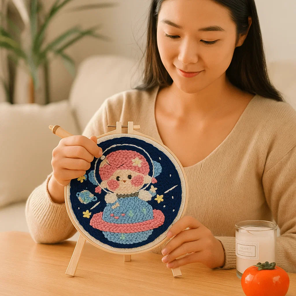 Avkopplande Stickset med olika designer