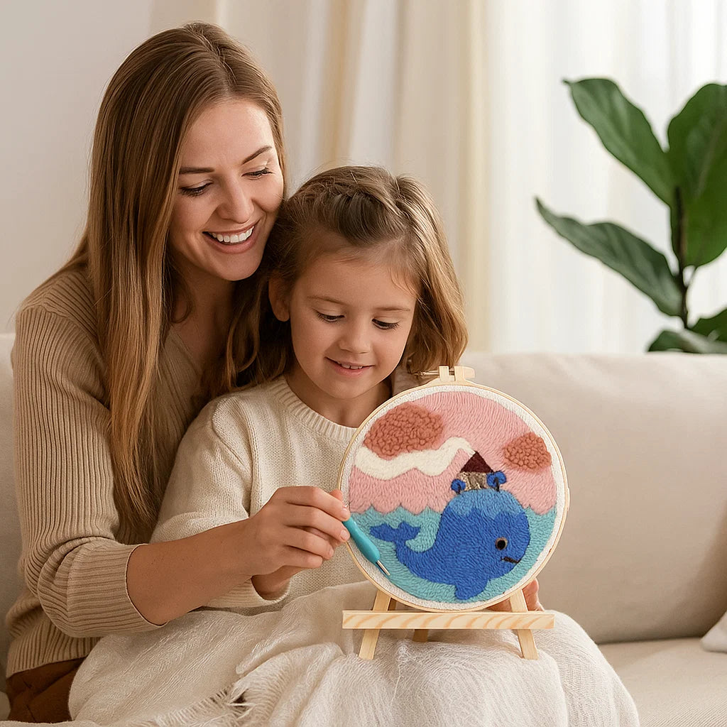 Avkopplande Stickset med olika designer