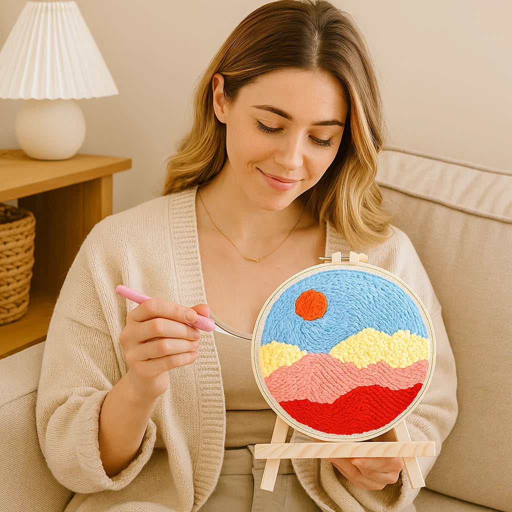 Avkopplande Stickset med olika designer