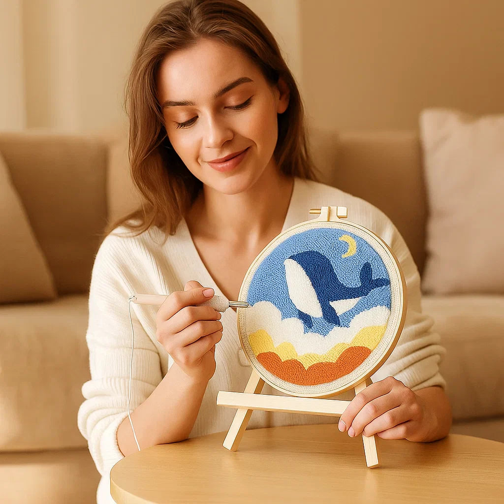 Avkopplande Stickset med olika designer