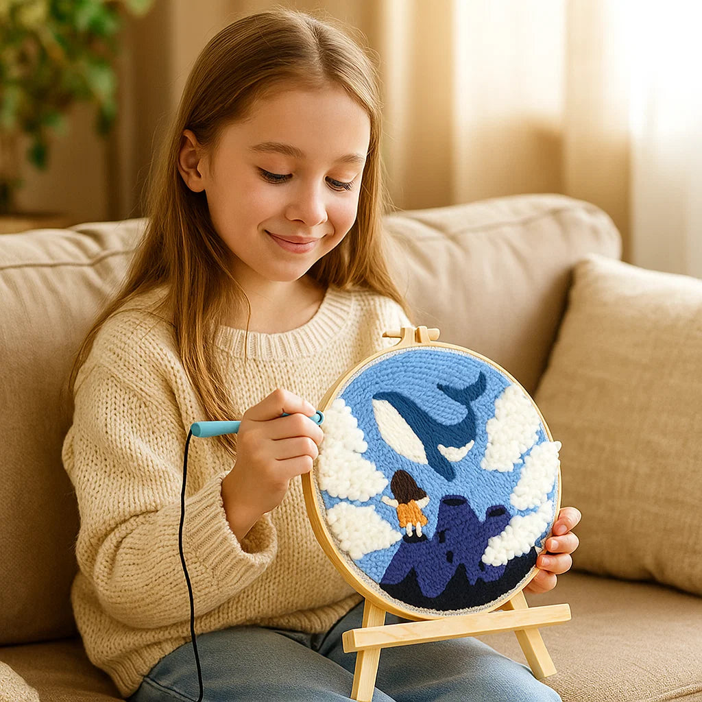 Avkopplande Stickset med olika designer