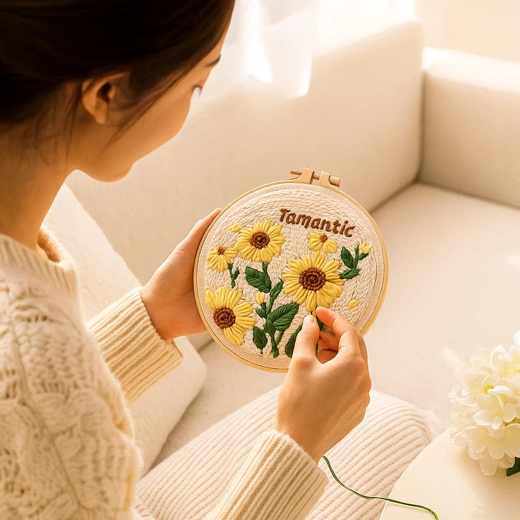 Avkopplande Stickset med olika designer