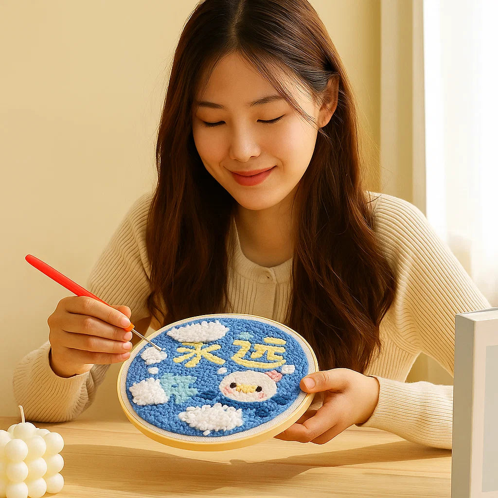 Avkopplande Stickset med olika designer