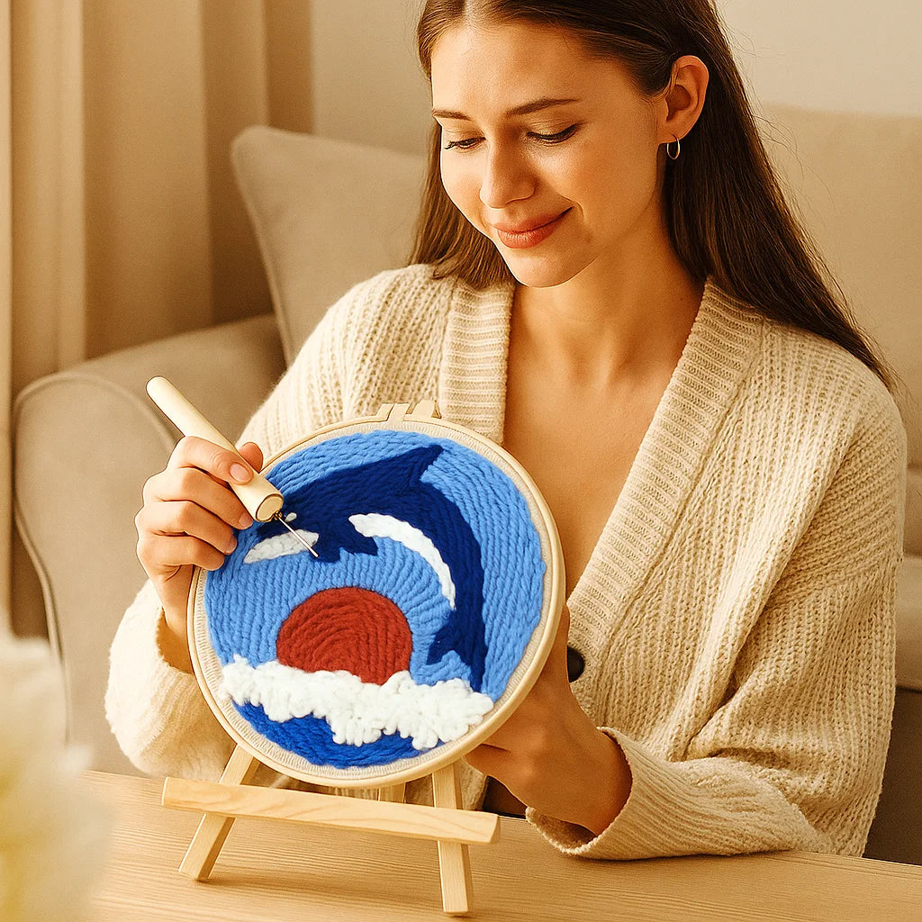 Avkopplande Stickset med olika designer